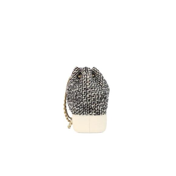 CHANEL White Tweed Gabrielle Backpack in Tweed C-A23244 - Picture 3 of 10